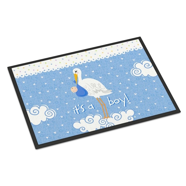Carolines Treasures 18 x 27 in. Its a Baby Boy Indoor or Outdoor Mat VHA3012MAT - main